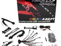 Adaptive RGB LED Weatherproof Motorcycle Kit Complete 10-Strip Kit ColorADAPT Race Sport Lighting