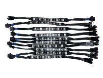 Adaptive RGB LED Weatherproof Motorcycle Kit Complete 10-Strip Kit ColorADAPT Race Sport Lighting