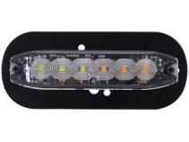 Grill Back Mounting Plate for Marker Strobe Surface Mount Light Heads Black Powder Coated Steel Race Sport Lighting