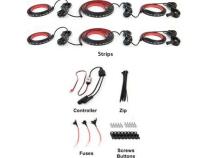 Chasing 6-Piece Underbody RGB+W LED Kit with ColorADAPT Remote and ColorSMART APP Control Options Race Sport Lighting