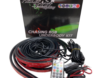 Chasing 6-Piece Underbody RGB+W LED Kit with ColorADAPT Remote and ColorSMART APP Control Options Race Sport Lighting
