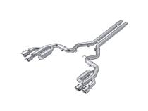 3 Inch Cat Back Exhaust System For 18-23 Ford Mustang GT 5.0L With Quad 4 Inch Dual Wall Tips Race Version T304 Stainless Steel MBRP