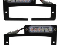 Add On White-Amber LED Strobe Flasher Heavy Duty Plate for Hitch Bar Kits Race Sport Lighting