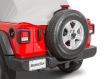 Jeep JL Full Door Cab Cover For 18-2024 Wrangler JLU 4 Door Gray Denim All Top/Top Hardware Removed MasterTop