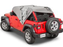 Jeep JL Full Door Cab Cover For 18-2024 Wrangler JLU 4 Door Gray Denim All Top/Top Hardware Removed MasterTop