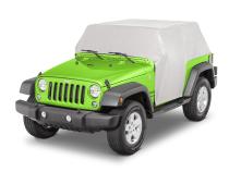 5 Layer Full Door Cab Cover 07-18 Jeep JK Wrangler 2Dr Gray MasterTop