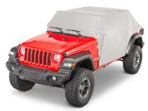 5 Layer Full Door Cab Cover 2018-2024 Jeep JLU Wrangler 4Dr Gray (All Top/Top hardware Removed) MasterTop