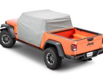 5 Layer Full Door Cab Cover 2020-2024 Jeep JT Gladiator 4Dr Gray (All Top/Top hardware Removed) MasterTop