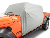 5 Layer Full Door Cab Cover 2020-2024 Jeep JT Gladiator 4Dr Gray (All Top/Top hardware Removed) MasterTop