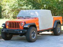 5 Layer Full Door Cab Cover 2020-2024 Jeep JT Gladiator 4Dr Gray (All Top/Top hardware Removed) MasterTop