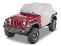 5 Layer Full Door Cab Cover 2018-2024 Jeep JL Wrangler 2Dr W/Factory Soft Top Folded DownGray MasterTop