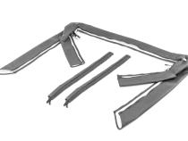 Jeep YJ Sport Bar Covers For 87-91 Jeep Wrangler YJ Black Denim MasterTop