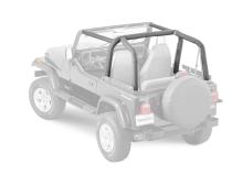 Jeep YJ Sport Bar Covers For 92-95 Jeep Wrangler YJ Black Denim MasterTop