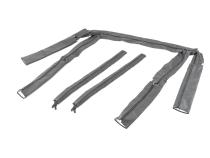 Jeep YJ Sport Bar Covers For 92-95 Jeep Wrangler YJ Black Denim MasterTop