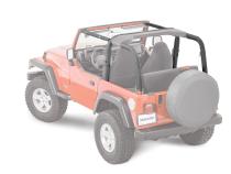 Jeep TJ Sport Bar Covers For 97-02 Jeep Wrangler TJ Black Denim MasterTop