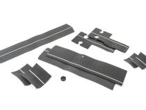 Jeep TJ Sport Bar Covers For 97-02 Jeep Wrangler TJ Black Denim MasterTop