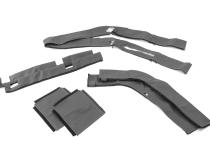 Jeep TJ Sport Bar Covers For 97-02 Jeep Wrangler TJ Black Denim MasterTop