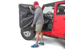 Jeep Hard Door Storage Bags For 76-2024 Jeep CJ JK JL Wrangler Black Pair MasterTop