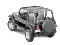 Jeep TJ/YJ Mesh Bimini Top ShadeMaker Plus For 92-06 Wrangler TJ/YJ Black MasterTop