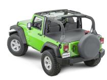 Jeep JK Tonneau Cover For 07-18 Wrangler JK 2 Door Black Diamond MasterTop