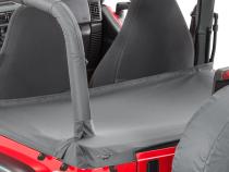 Jeep YJ Tonneau Cover For Hard Top W/Soft Top Hardware Removed 92-95 Wrangler YJ Black Diamond MasterTop