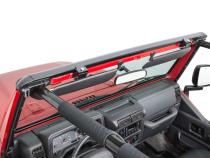 Jeep TJ No Drill Windshield Header For 97-06 Wrangler TJ Black MasterTop