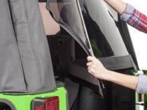 Jeep JK Replacement Top No Doorskins Tinted Glass For 07-12 Jeep Wrangler JK 2 Door Black Diamond MasterTop