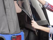 Jeep JK Replacement Top No Doorskins Tinted Glass For 10-18 Jeep Wrangler JK 4 Door Black Diamond MasterTop