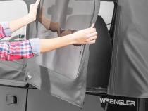 Jeep YJ Replacement Top With Door Skins Clear Glass For 88-95 Jeep Wrangler YJ Black Diamond MasterTop