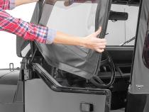 Jeep YJ Replacement Top With Door Skins Clear Glass For 88-95 Jeep Wrangler YJ Black Diamond MasterTop