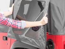 Jeep TJ Replacement Top With Door Skins Clear Glass For 97-06 Jeep Wrangler TJ Black Diamond MasterTop
