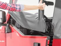 Jeep TJ Replacement Top With Door Skins Clear Glass For 97-06 Jeep Wrangler TJ Black Diamond MasterTop