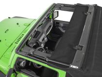 Jeep JK Replacement Top Tinted Glass 07-12 Wrangler JK 2 Door Black MasterTwill MasterTop