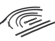Jeep JK Replacement Top Tinted Glass 07-09 Wrangler JK 4 Door Black MasterTwill MasterTop