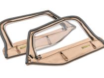 Jeep Fabric Replacement Upper Door Skins For 97-06 Wrangler TJ Spice Diamond Pair MasterTop