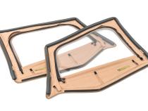 Jeep Fabric Replacement Upper Door Skins &amp;amp; Frame For 88-95 Wrangler YJ Spice Diamond Pair MasterTop