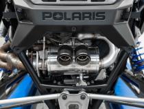 2022-Up Polaris RZR PRO R T304 Single Slip-on Dual Outlet Performance Series Exhaust with Carbon Fiber Tips MBRP