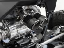 2022-Up Polaris RZR PRO R T304 Single Slip-on Dual Outlet Performance Series Exhaust with Carbon Fiber Tips MBRP