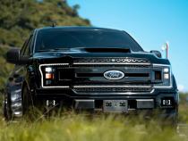 2018-2020 Ford F150 Grille Black w White DRL Essential Series OLM