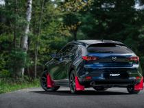 2019-2024 Mazda 3 Hatchback FWD/AWD 2.5/2.5T Armor Pro T304 Stainless Steel 2.5 Inch Axle-Back Dual Split Rear with Carbon Fiber Tips Street Profile MBRP