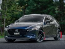 2019-2024 Mazda 3 Hatchback FWD/AWD 2.5/2.5T Armor Pro T304 Stainless Steel 2.5 Inch Axle-Back Dual Split Rear with Carbon Fiber Tips Street Profile MBRP