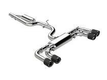 2022-Up Volkswagen Golf R MK8 T304 Stainless Steel 3 Inch Cat-Back 2.5 Inch Quad Rear Exit with Carbon Fiber Tips Active Exhaust MBRP