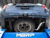 04-24 Toyota 4Runner 11-16 Toyota Land Cruiser Prado Armor Pro T304 Stainless Steel 2.5 Inch Cat-Back High Clearance Turn Down Single Rear Exit MBRP Exhaust System