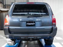 04-24 Toyota 4Runner 11-16 Toyota Land Cruiser Prado Armor Pro T304 Stainless Steel 2.5 Inch Cat-Back High Clearance Turn Down Single Rear Exit MBRP Exhaust System