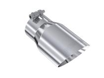 Exhaust Tip 4 Inch O.D. Dual Wall Angled Rolled End Fits Aluminized Steel 3 Inch Systems MBRP