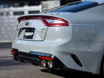 2018-2021 Kia Stinger GT Carbon Fiber Bezel Kit, Quad 4 Inch OD, 2.5 Inch ID Tips MBRP