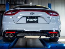 2018-2021 Kia Stinger GT Carbon Fiber Bezel Kit, Quad 4 Inch OD, 2.5 Inch ID Tips MBRP