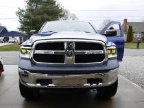 2009-2014 Dodge Ram Bi-Beam Headlights Infinite Series White DRL OLM