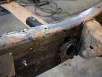 Diesel Fuel Cooler Bracket For 01-10 GM Pickups Rust Buster Frameworks