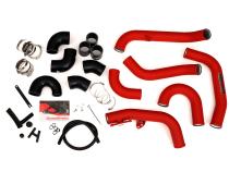 Front Mount Intercooler Kit Black Coated Black Piping For Subaru 15-21 STI GrimmSpeed